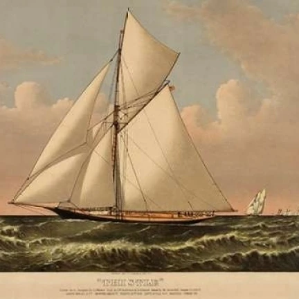 Чертополох: cutter yacht 1887 постер печать неизвестно (10x12)|Таблички и знаки| |