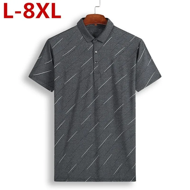 8XL 7XL Плюс Размер Горячая Высокое качество топы и тройники Для мужчин поло Бизнес