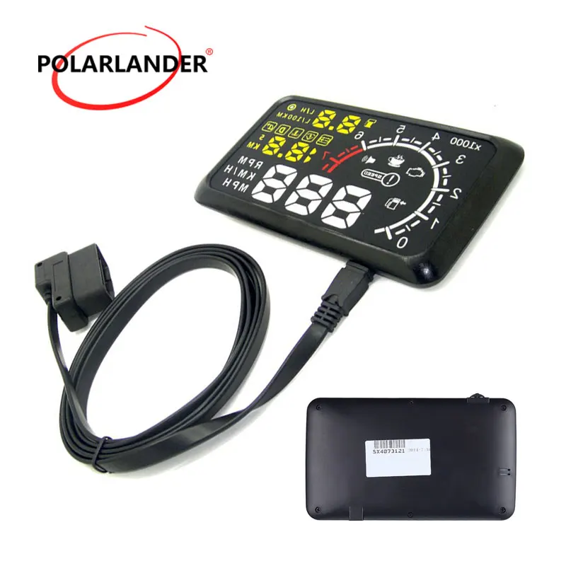 HUD аварийная система лобовое стекло проект автомобиля детектор OBD интерфейс