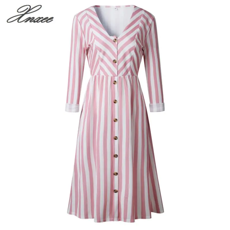 

Beach Blue Single Breasted Wrap Striped Sheath Short Dress Women Spring Elegant Spaghetti Strap A Line Dresses