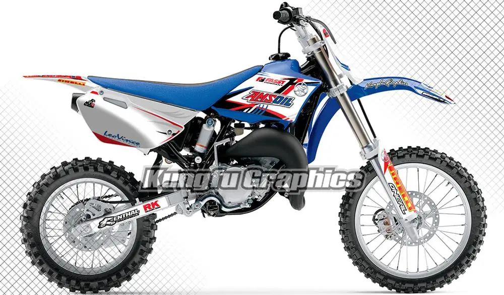 И рисунком кунг-фу Графика Байк MX наклейки комплект для YZ85 YZ 85 2002 2003 2004 2005 2006 2007 2008