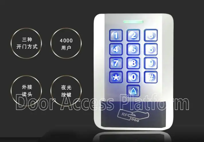Контактный Код + EM ID 4000 пользователей 125 кГц идентификационная карта Автономная