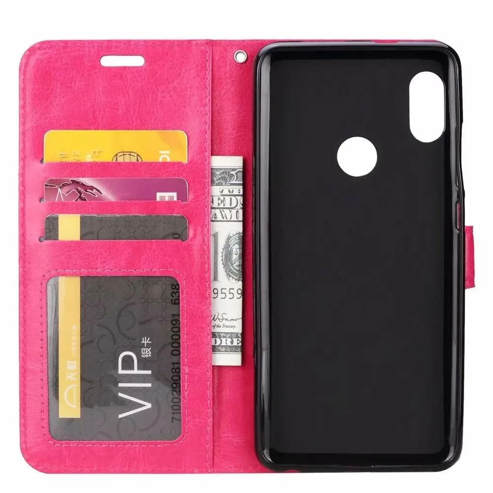 10pcs/lot free shipping Crazy Horse Wallet Leather Case for Huawei Y6 2019 honor 8A Enjoy 9 Y7 With Photo Frame Card Slots | Мобильные