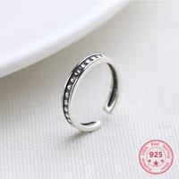 100 925 silver fashion ring factory price minimalism delicate open ring fine jewelry for female