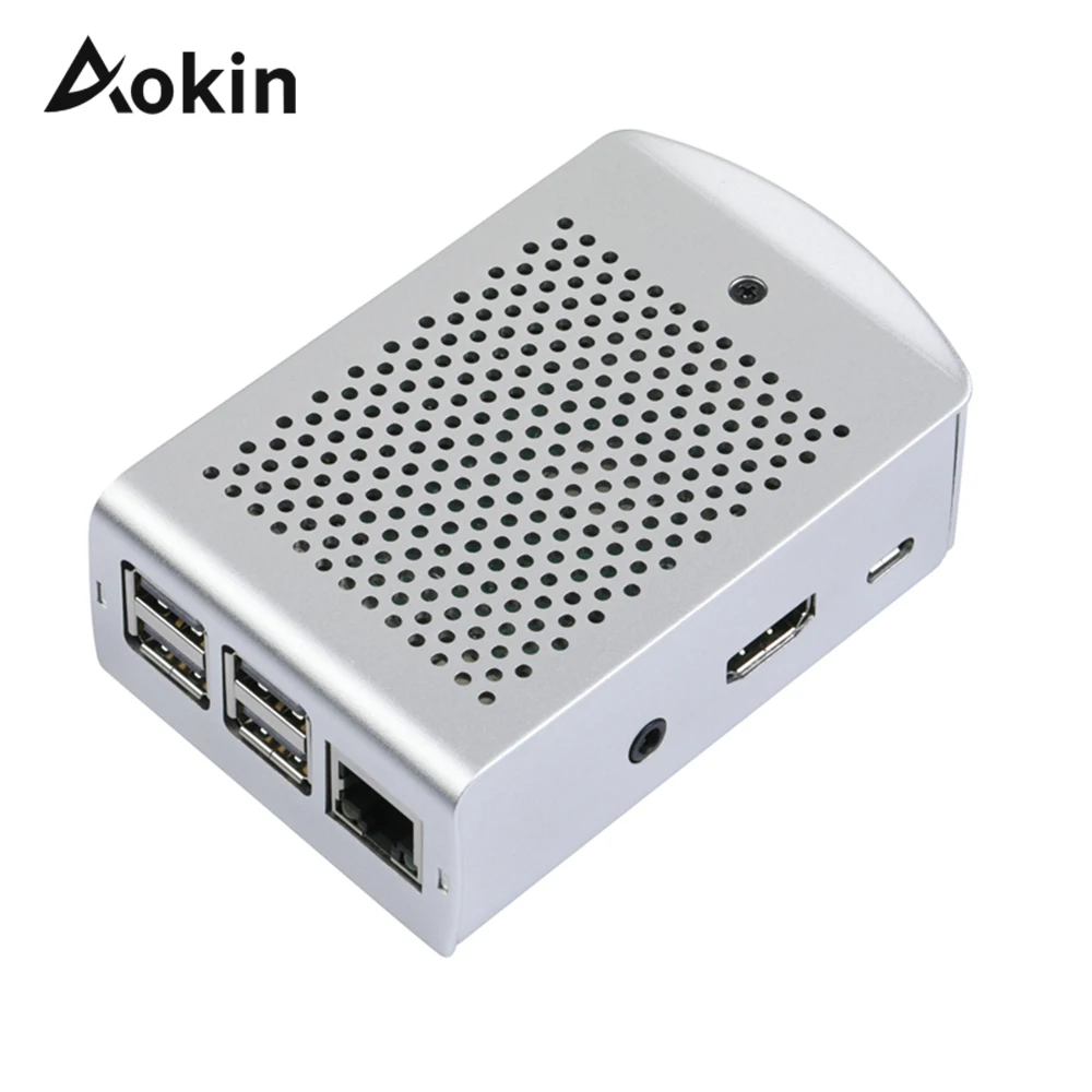 Чехол для Raspberry Pi 3 Model B Plus чехол Алюминий металлический корпус зеленый