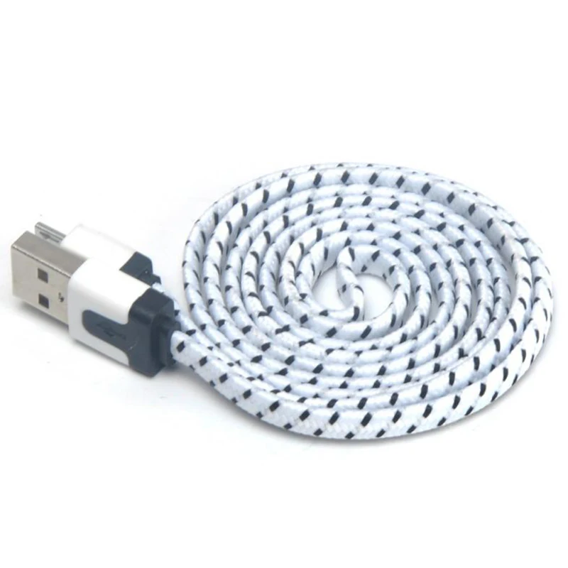 Electronics Date Cable V8 Connector 3Ft Rope Micro-Usb Charge Sync Data Cord For Cell Phone Flat Wire Line Cables | Электроника
