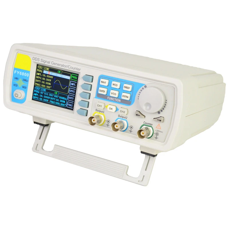 DANIU FY6800 2 канальный DDS генератор сигналов произвольной формы 14 бит 250MSa/s