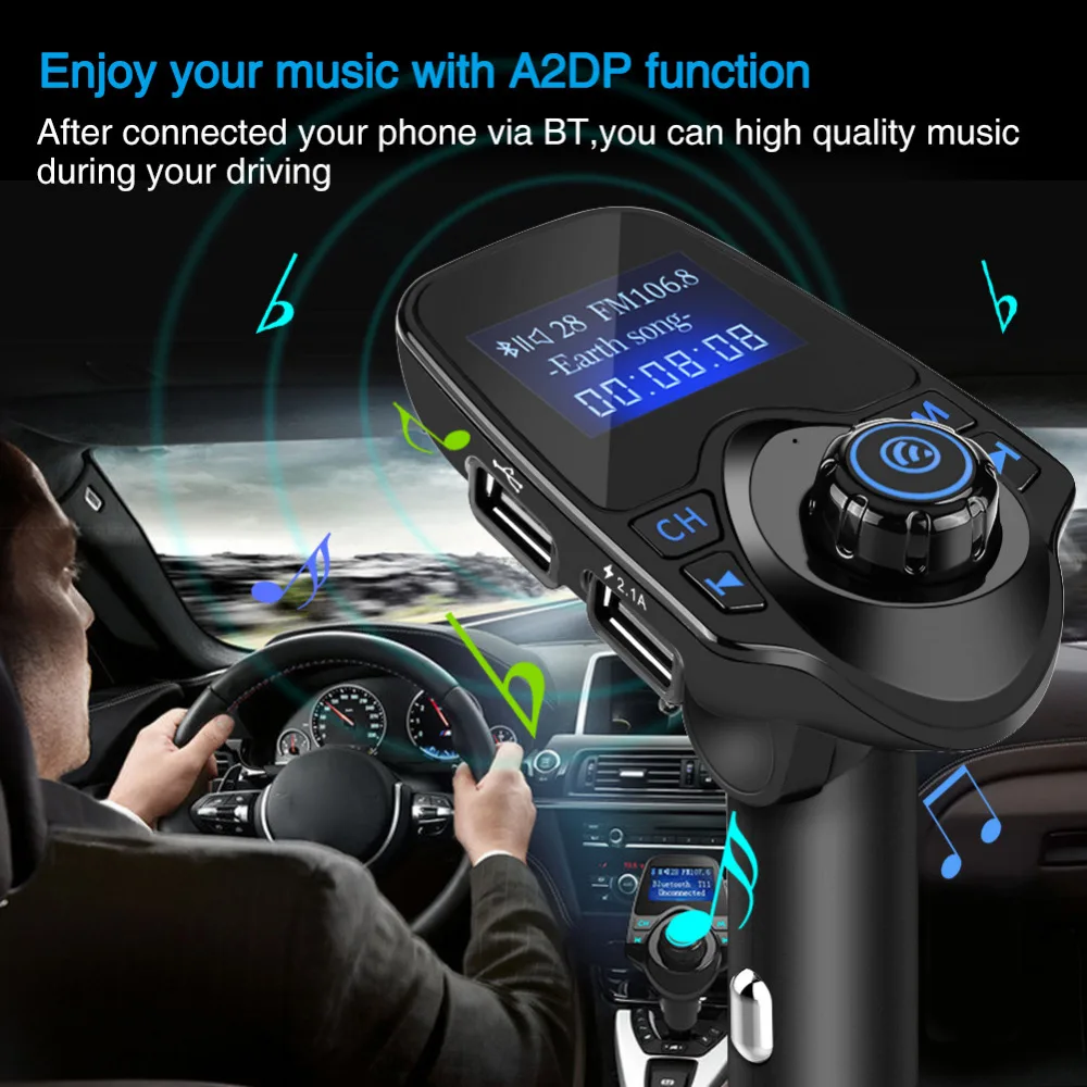 Фото Автомобильный Mp3 плеер беспроводной Bluetooth Handsfree автомобильный комплект fm Автомобильный Mp3 плеер беспроводной Bluetooth Handsfree автомобильный комплект fm