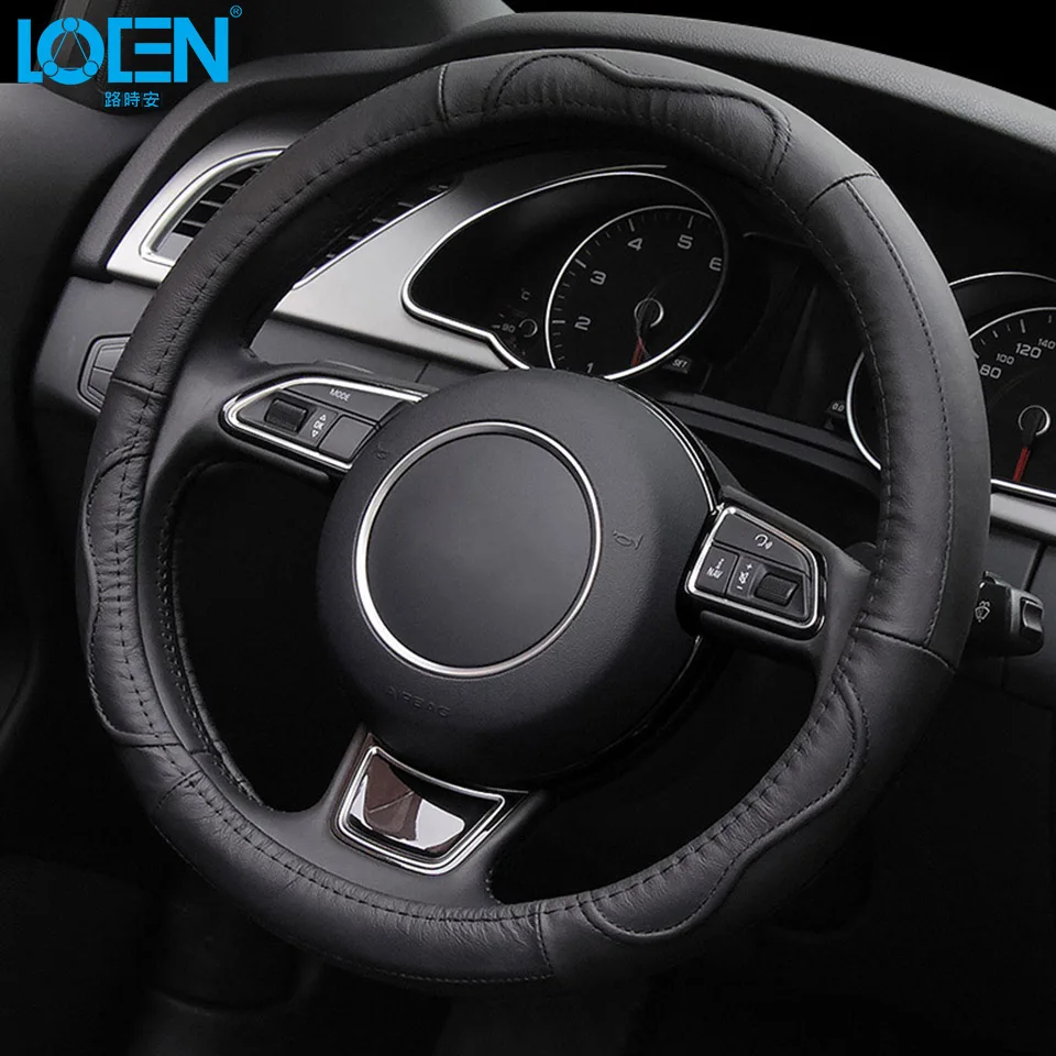 LOEN чехол рулевого колеса автомобиля из натуральной воловьей кожи ручной работы