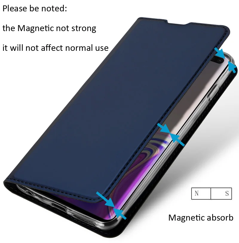 Оригинальный DUX DUCIS чехол для samsung Galaxy S10 плюс 5G Книга Флип кожаный бумажник Coque