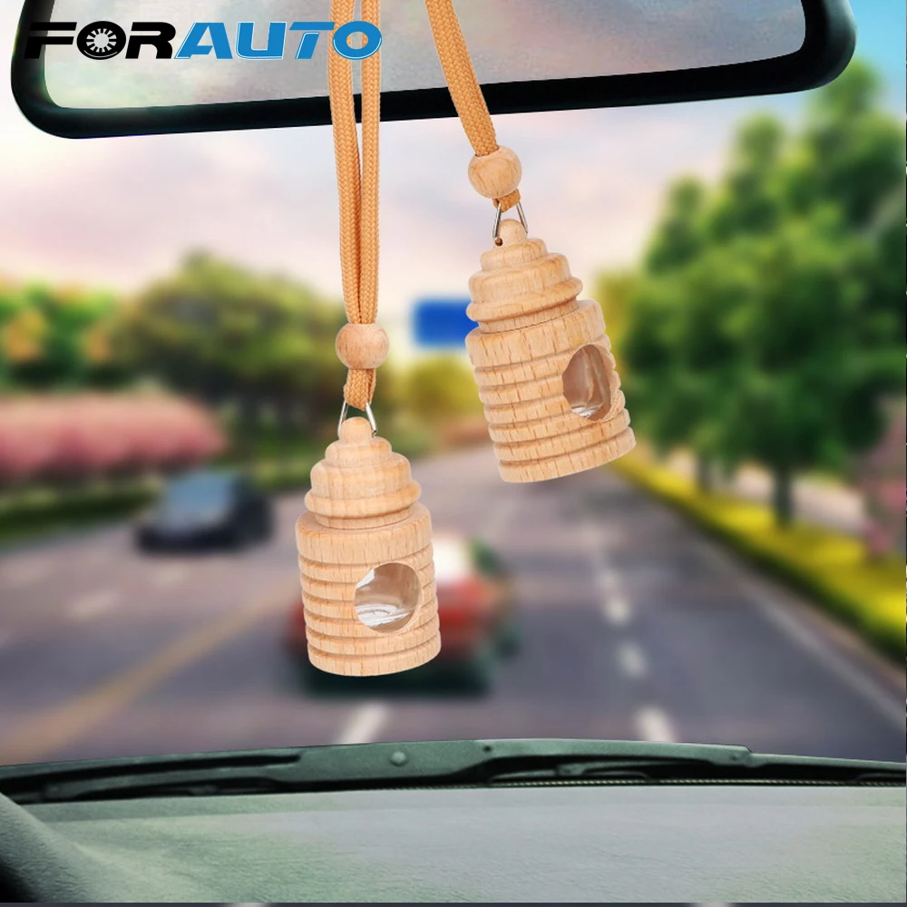 FORAUTO 4 мл бутылка для освежителя воздуха Автомобильная пустая парфюма деревянная
