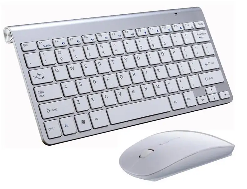 

BEESCLOVER 2.4G Wireless Keyboard Mouse Set Mini Multimedia Keyboard Mouse Combo Set for Notebook Laptop Mac Desktop PC