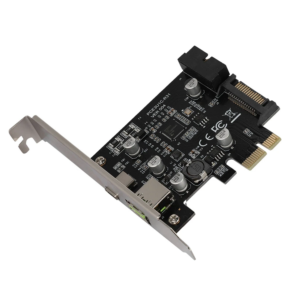 Новая карта расширения USB3.1 Type C 19PIN Передняя BC1 Быстрая зарядка + USB конвертера PCI