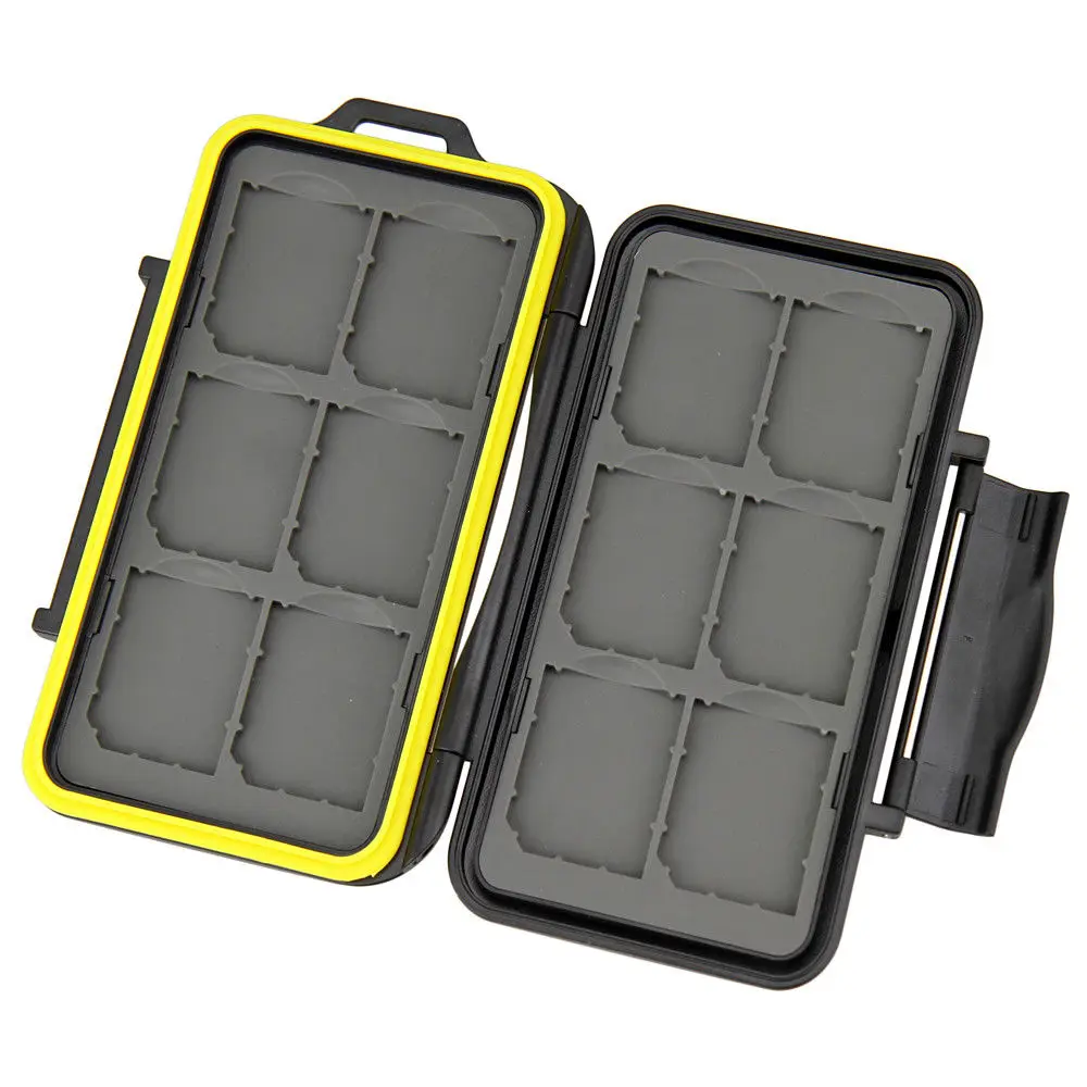 

Water-resistant Shockproof Storage Memory Card Case For 12 SD Cards Bag