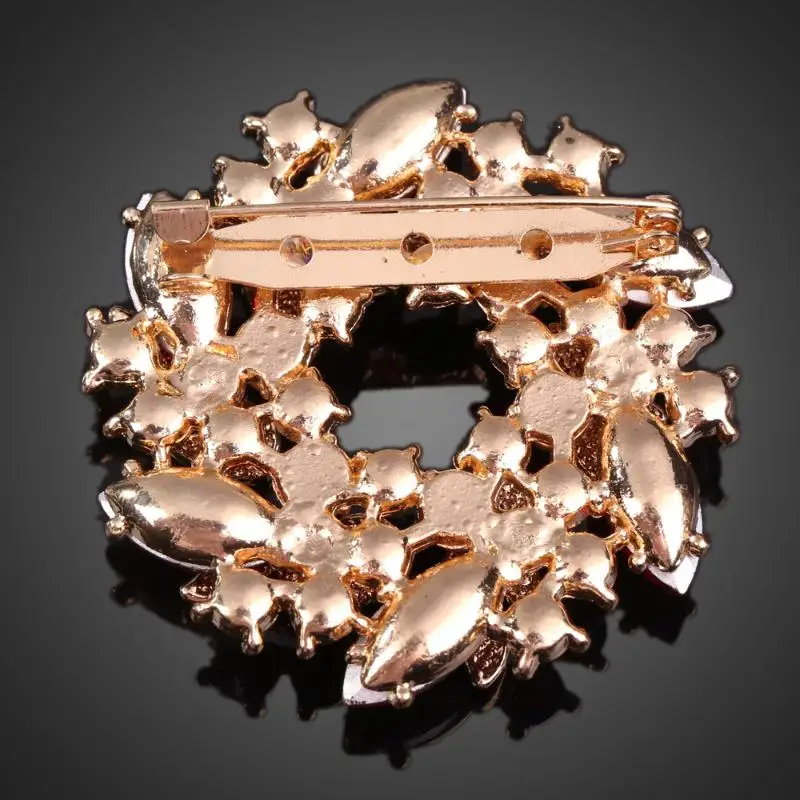 Flattering Lady Crystal Brooch Breastpin Ornaments Clamp Accessory | Украшения и аксессуары