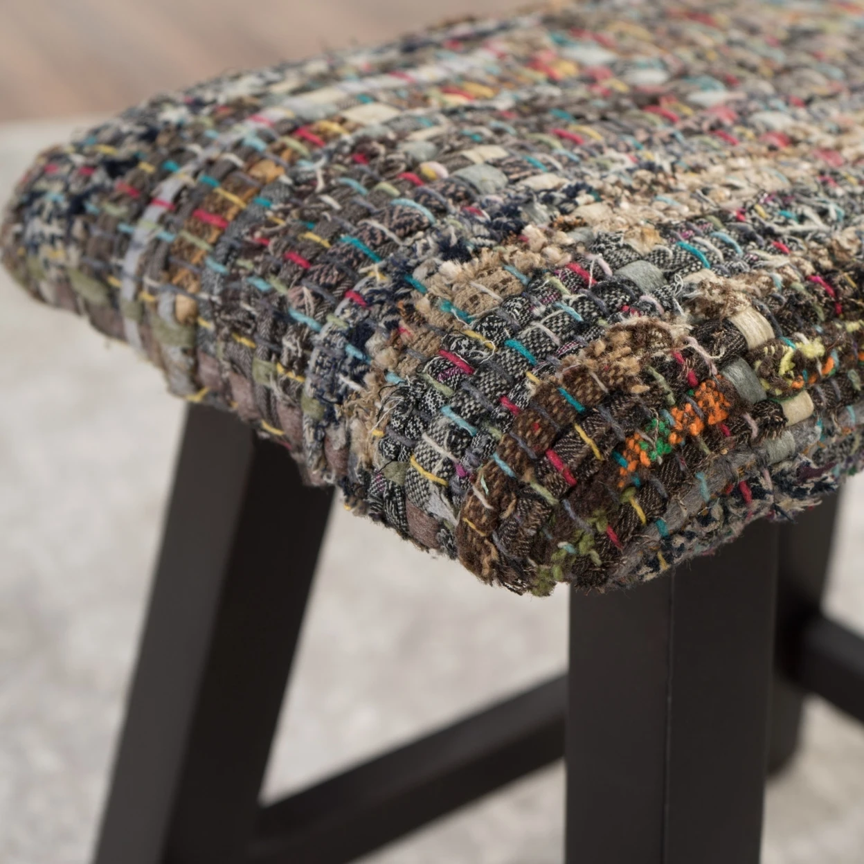 Reese смешанные цвета ткани ручной работы деревянный стул|Табуреты и пуфики| |