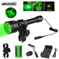 xp e2 tactical hunting flashlight zoomable 500 yards 55mm lens uf 1405 pistol lightrifle scope mount218650usb chargerswitch