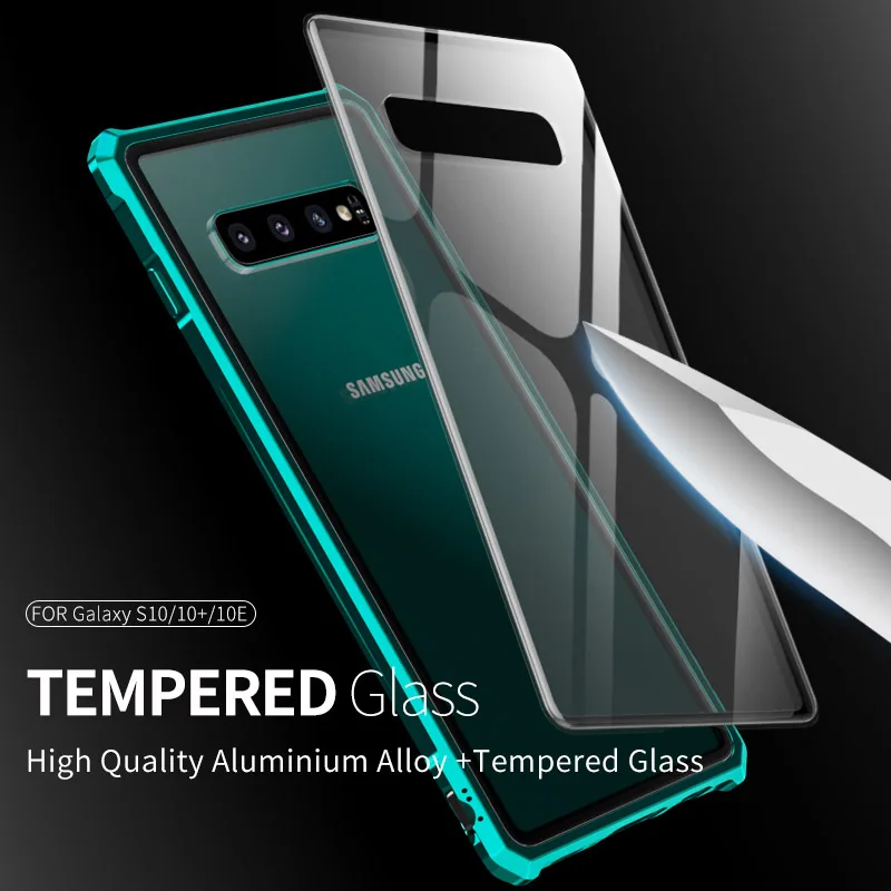 Бампер для Samsung Galaxy S10 Plus чехлы телефонов S10E Алюминиевый металлический каркас