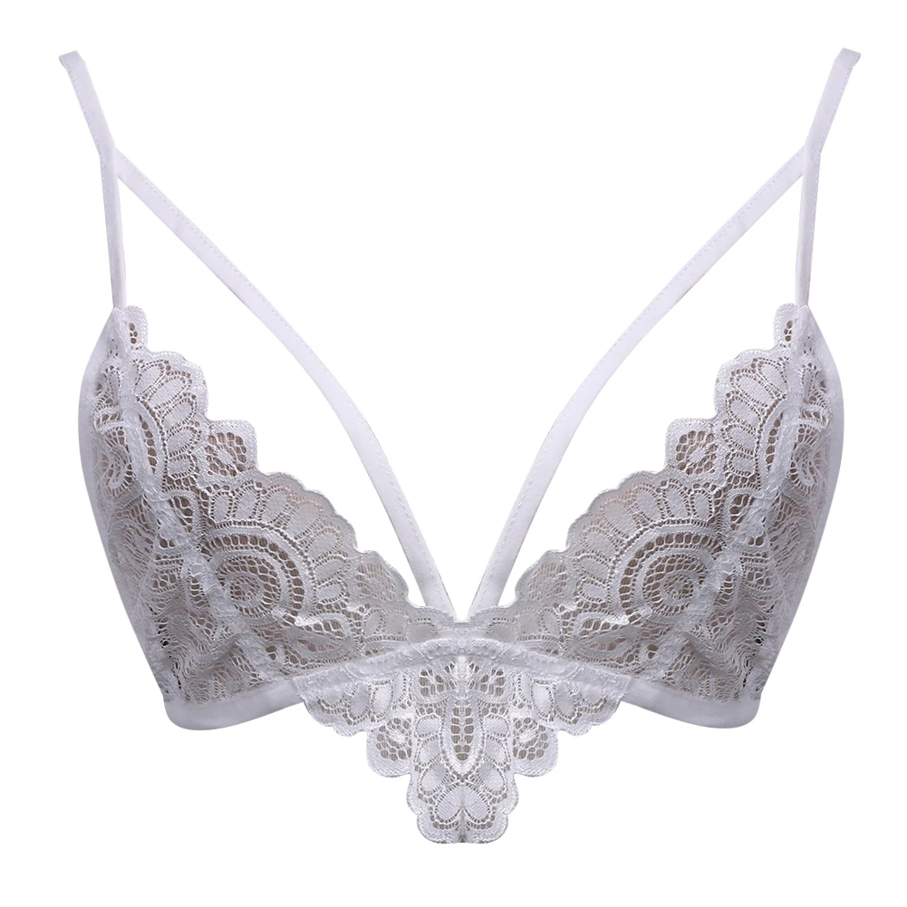 Sale lace sexy bra seamless embroidery bralette erotic lingerie transparent women underwear crop top