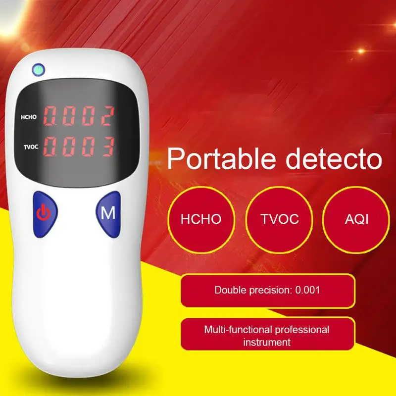 

Digital Professional Formaldehyde HCHO TVOC Detector Portable Indoor Air Quality Tester Analyzer For Home