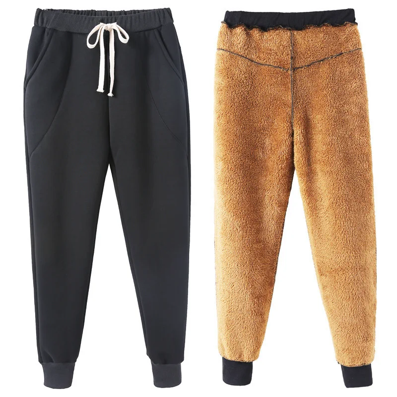 

#7710 Winter Harem Warm Pants Women 6XL Velvet Sweatpants Loose Pantalon Large Femme Fleece Trousers Track Pants