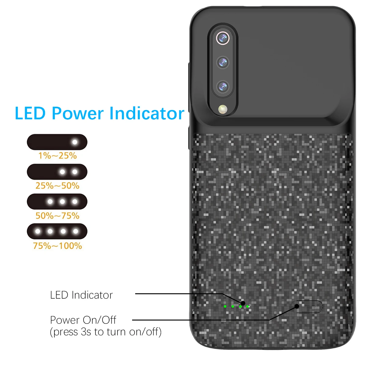 Чехол для зарядного устройства Xiaomi Mi 9 4700 мАч внешний тонкий резервный блок