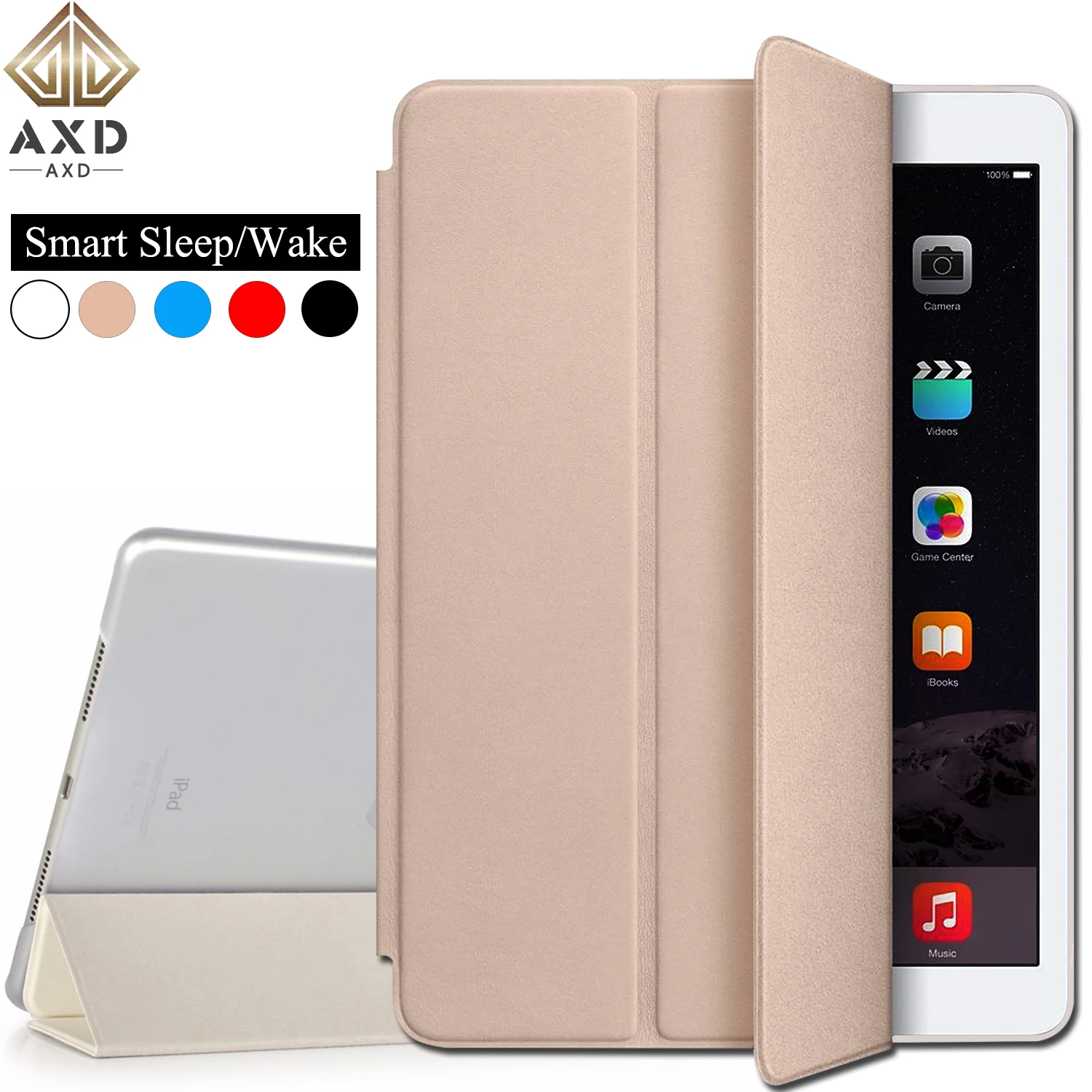 AXD кожаный чехол книжка для Apple ipad Pro 11 дюймов 2018 чехлы умный с функцией сна и