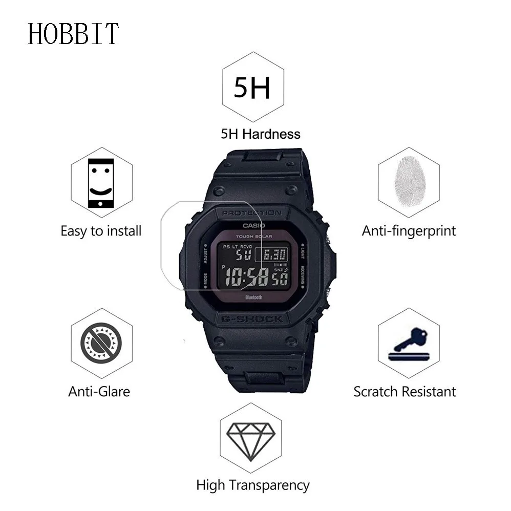 3 упаковки 5H нано Взрывозащищенный протектор экрана для Casio G Shock Hard Slor GWB5600 5600BC
