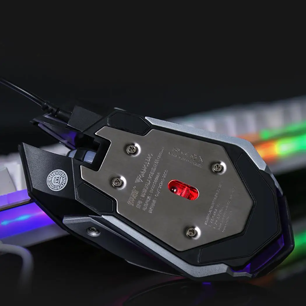 Модная цветная светодиодная подсветка опто-электронная USB Проводная мышь