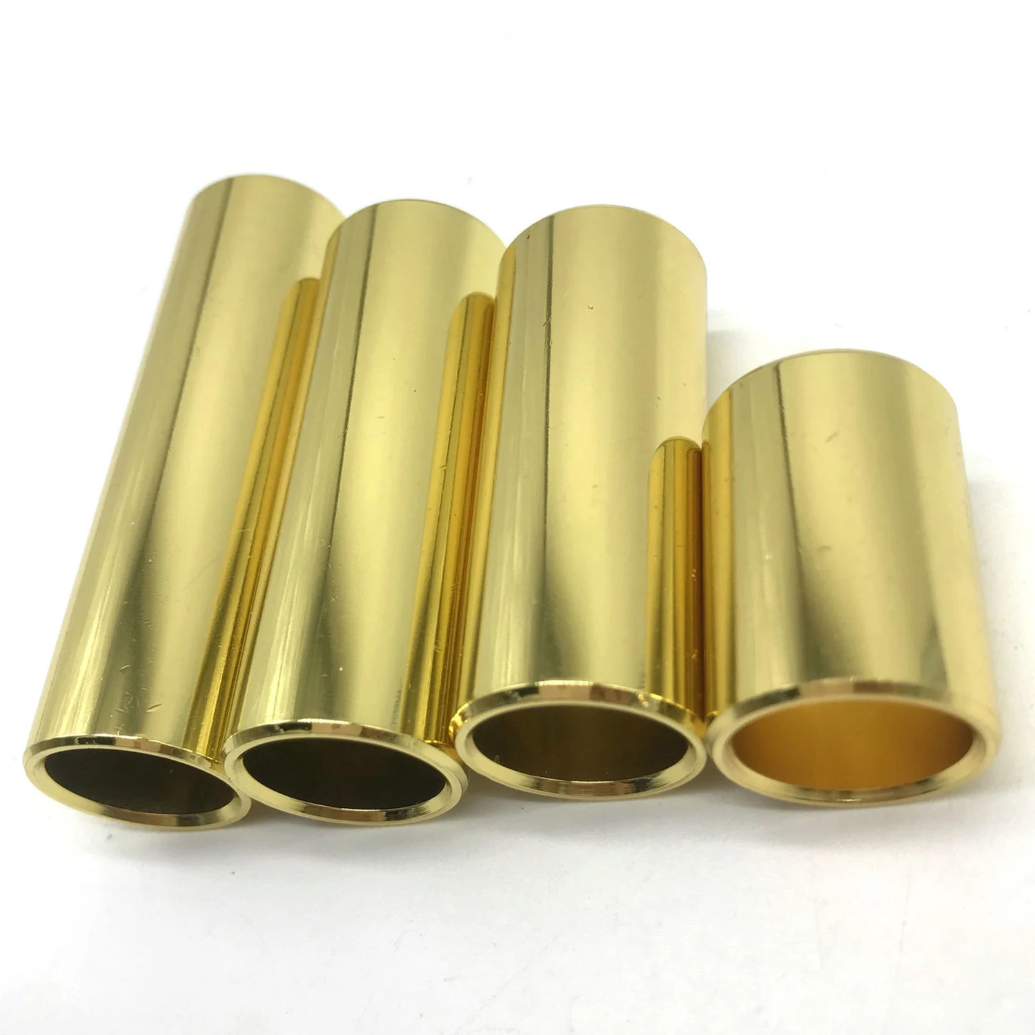 SEWS-Electric Guitar Slide Bar 4pcs One Set Golden copper Bass Lap Stick For Electric | Спорт и развлечения