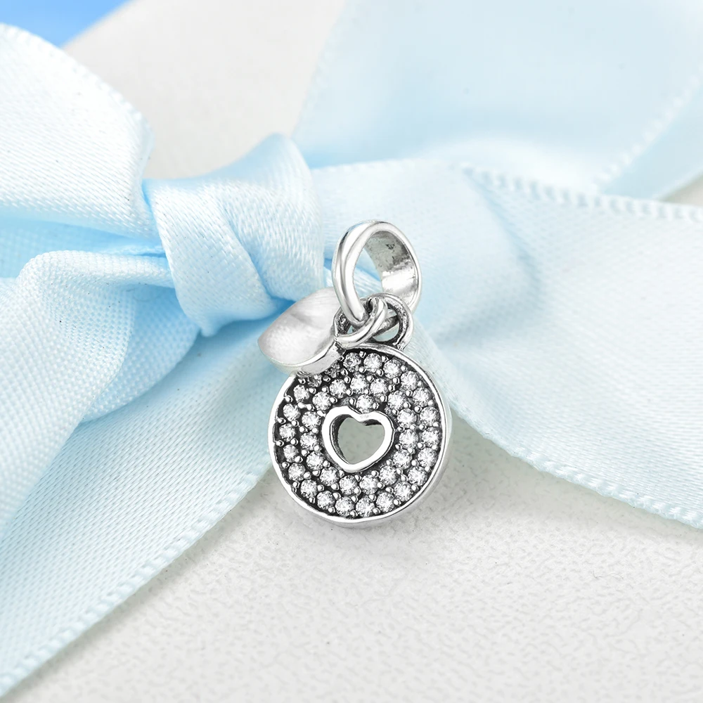 Devolove Стерлинговое Серебро 925 пробы любовь сердце шарм подходят для Pandora браслеты