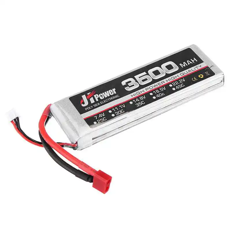 JH RC автомобиль Lipo батарея 3500mah 2S 35C 7 4 v батареи T/TX60 разъем для 1/10 модель автомобиля