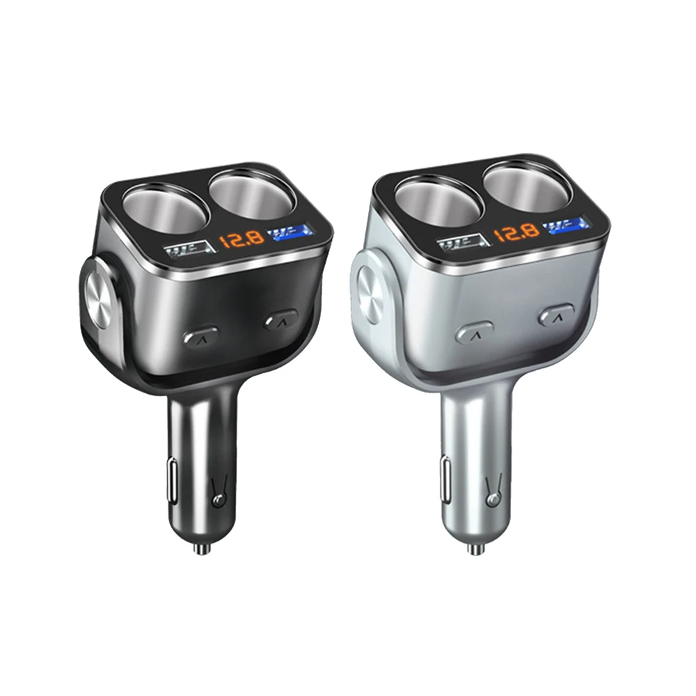 Автомобильное зарядное устройство с двумя USB разъемами QC3.0 + 2.4A разветвитель