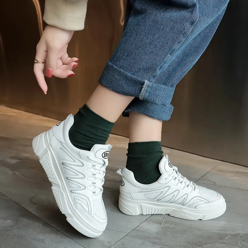 MOSOPRO/Женская обувь сезон весна белые кроссовки спортивная прогулочные осенние