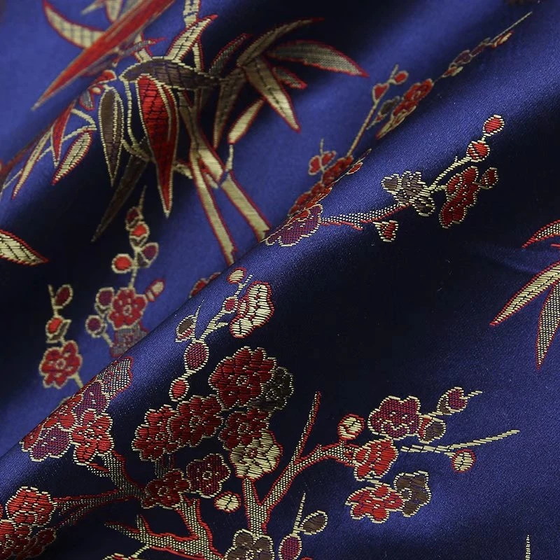 Винтажное жаккардовое сатиновое платье высокого качества в китайском стиле