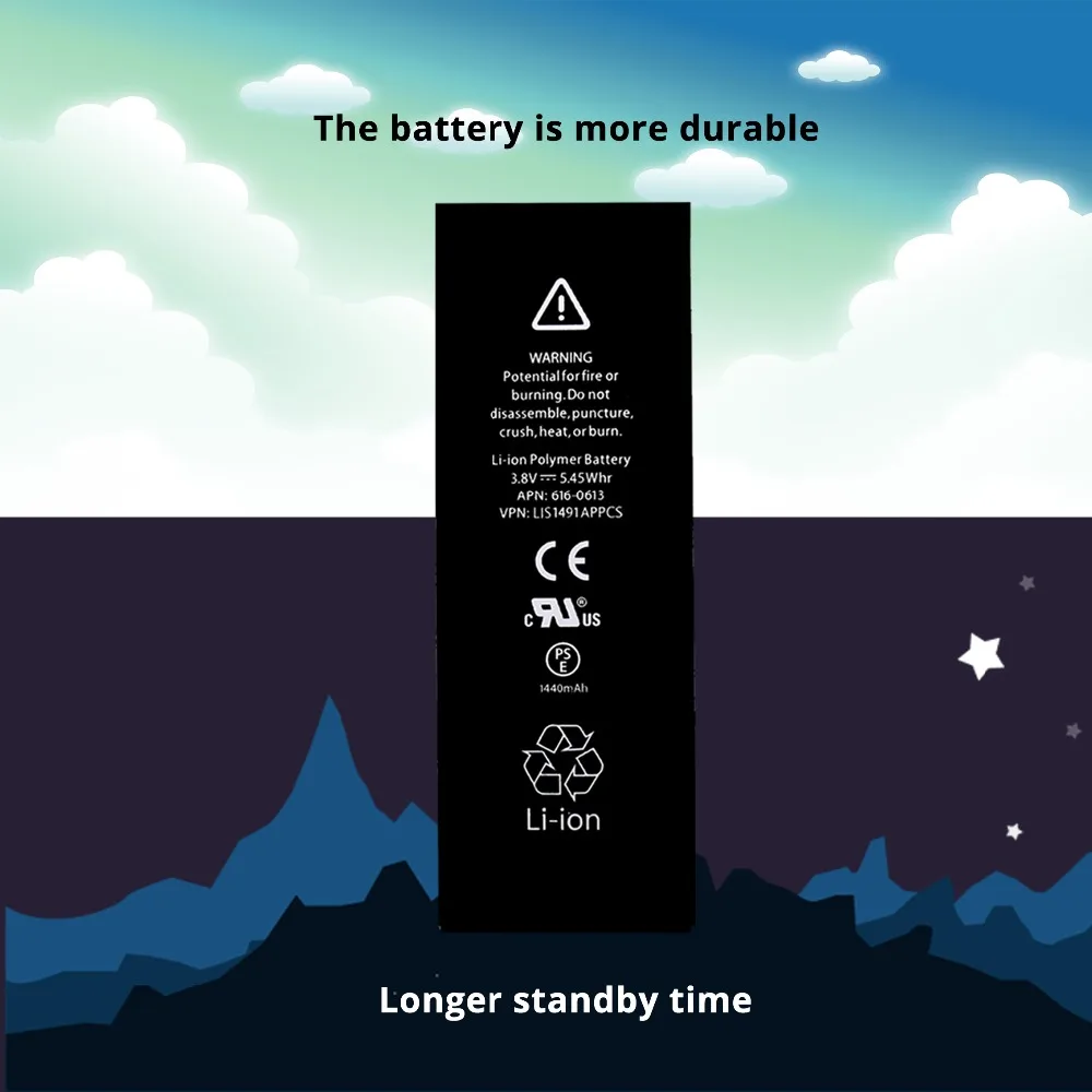 Литиевая батарея для Apple iPhone 6 6S 6Puls 6SPuls запасная Super battery life 1810mAh 2915mAh + бесплатный
