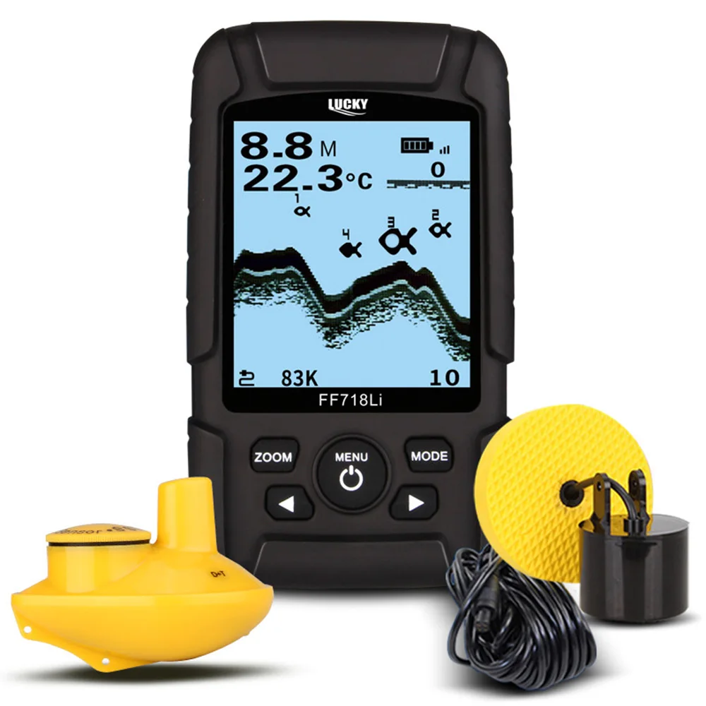 LUCKY FF718LiD USB Перезаряжаемый беспроводной дистанционный Sonar сенсор 200 м глубина воды