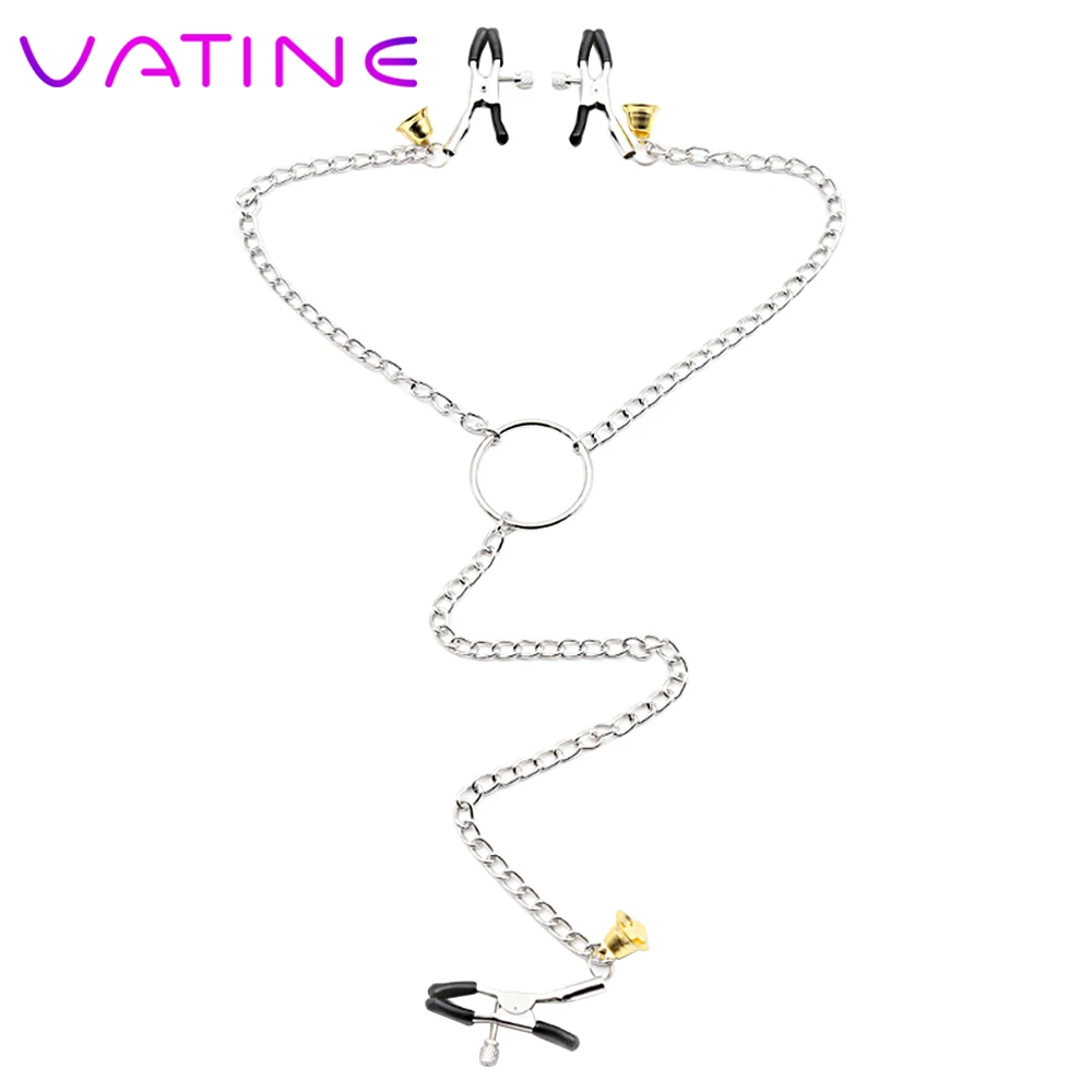 VATINE сосковые зажимы Papilla эротические игрушки металлическая цепочка секс для пар
