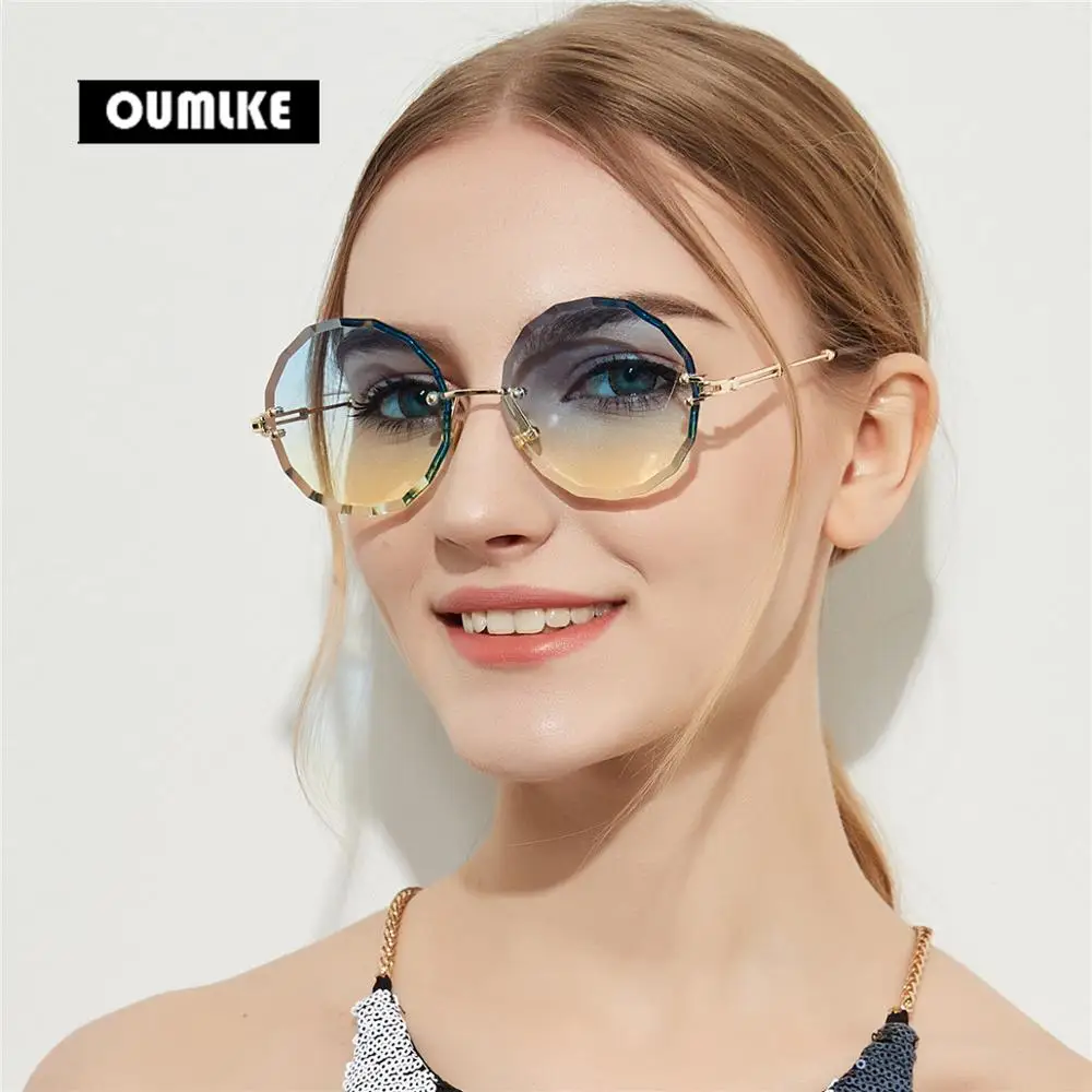 Женские и мужские солнцезащитные очки с защитой UV400 темно синие красные в стиле