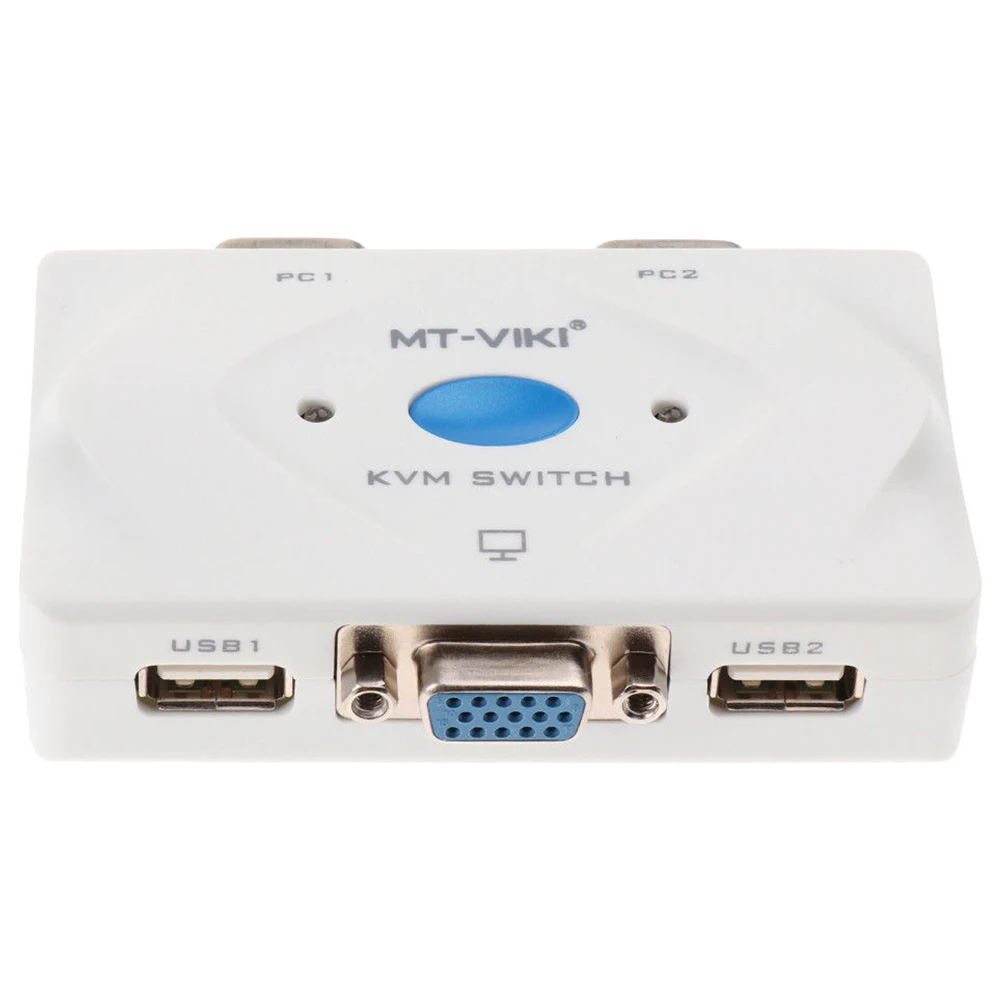 2 в 1 4 порта Usb 0 Kvm переключатель с кабелем для двух мониторов клавиатура мышь 1920x1440