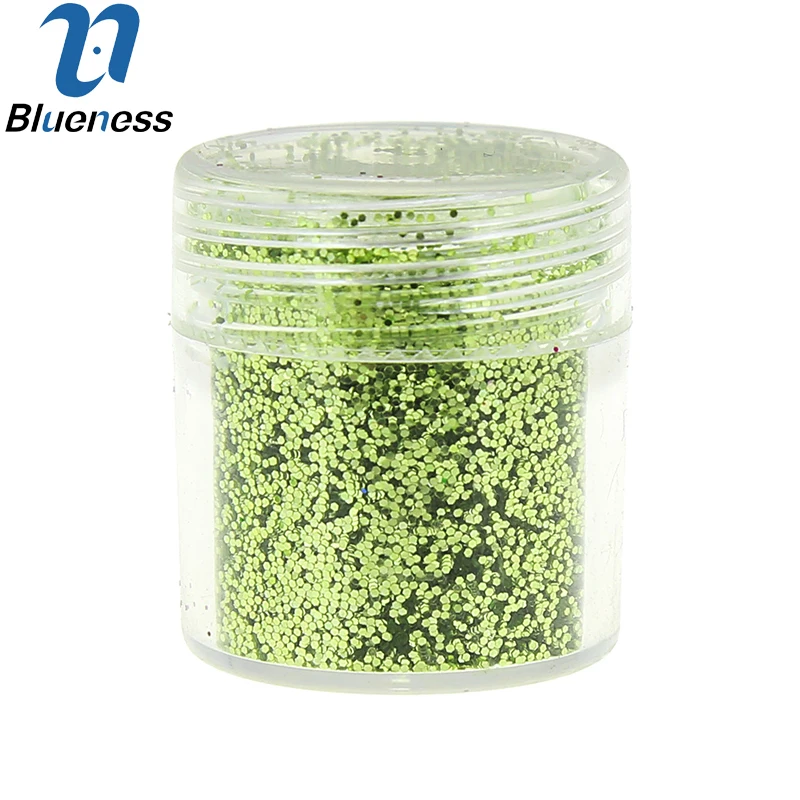 Blueness 1 коробка 10 г блестки лак для ногтей порошок поставки украшение пыль зеленый