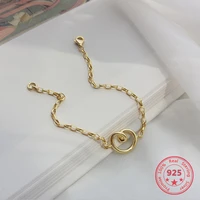 delicate wholesale japan korea style 925 sterling silver fashion cute sweet heart bracelets women jewelry