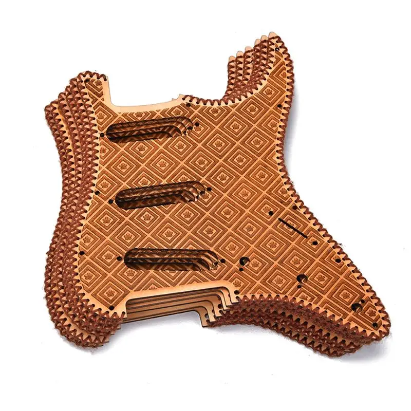 1 шт. пикапы Замена пикгарда премиум деревянные прочные DIY SSS Pickguard аксессуар для