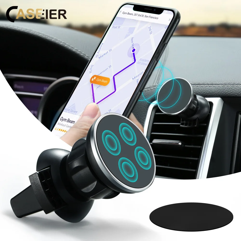 Магнитный автомобильный держатель для телефона CASEIER с вращением на 360 градусов в