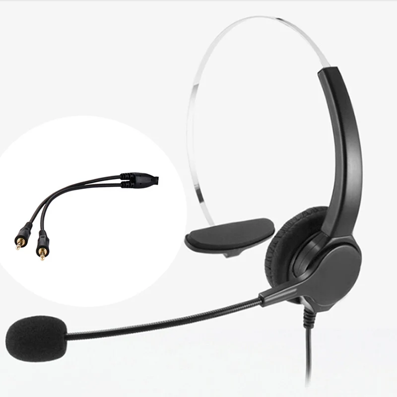 CLAITE 3 5 мм Monaural PC компьютерные наушники колл-центр бизнес гарнитура с микрофоном