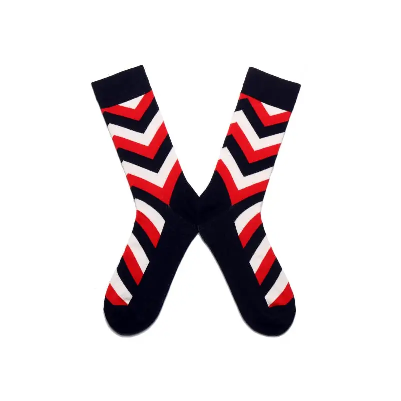 Носки мужские с принтом зебры смешные цветные хлопковые в стиле Харадзюку