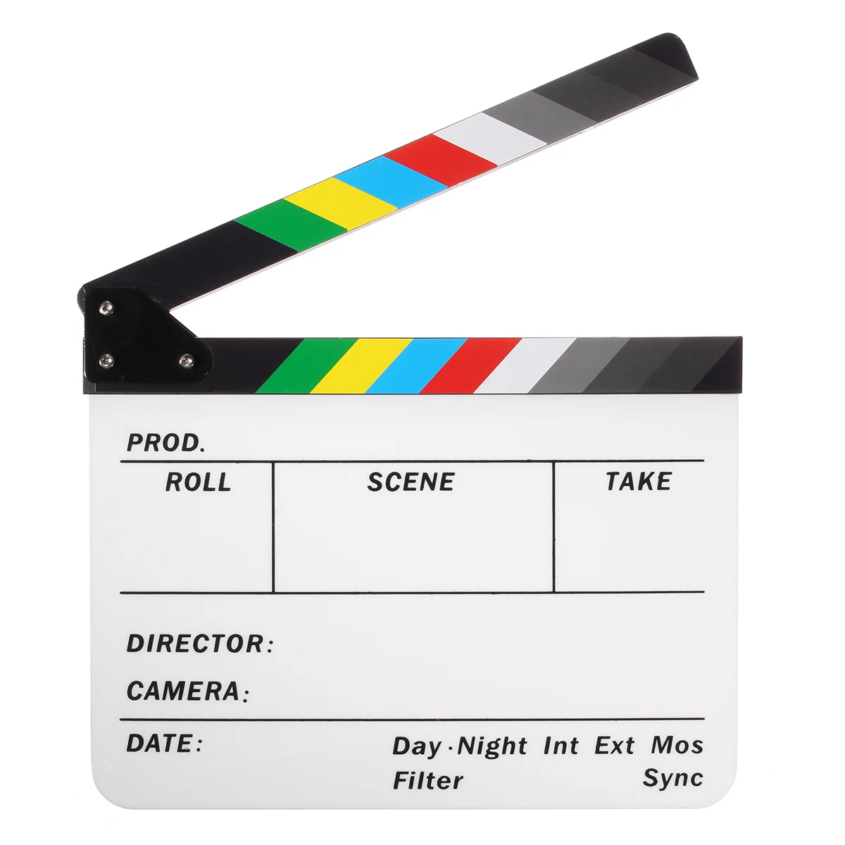 Профессиональная Красочная доска Clapperboard Clapper акриловый режиссер ТВ фильм Акция