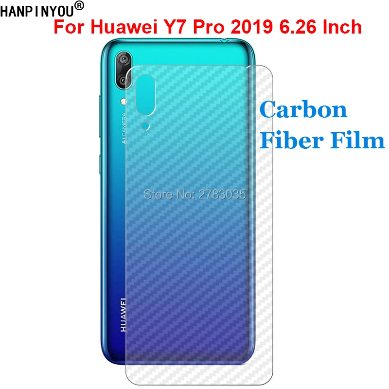 Для Huawei Y7 Pro 2019 / Enjoy 9 6 26 &quot3D защитная задняя пленка из углеродного волокна с