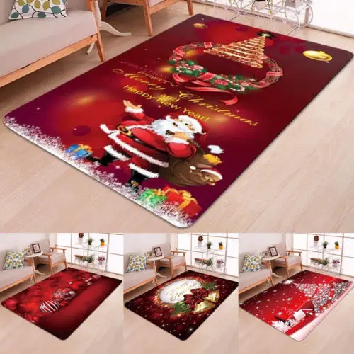 UK Christmas Design Machine Washable Indoor Mats Floor Entrance Xmas Doormat Rug | Дом и сад