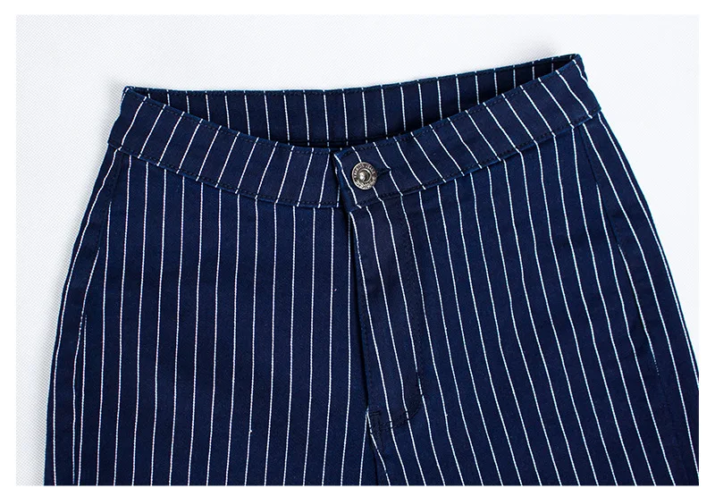 Женские узкие брюки в полоску LOGAMI эластичные брюки-карандаш новинка 2019 | Женская